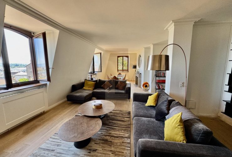 Superbe appartement rénové au coeur de la vieille ville avec vue lac et Cathédrale