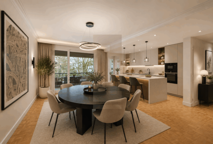 Prestigieux appartement traversant à Champel