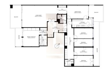 Prestigieux appartement traversant à Champel
