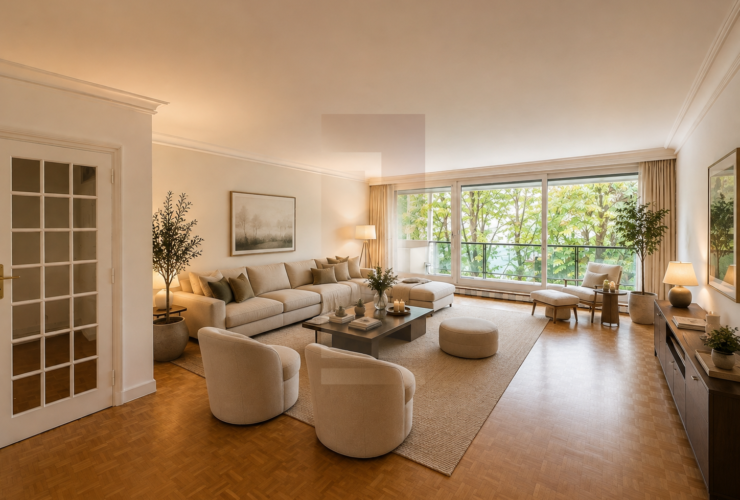 Prestigious dual-aspect apartment in Champel